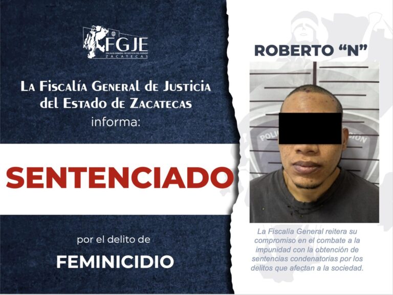 Otorgan sentencia de más de 22 años a feminicida