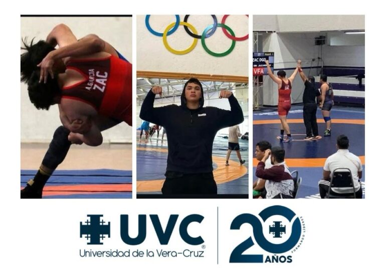 Benjamin Acevedo, luchador y estudiante de orgullo pantera UVC