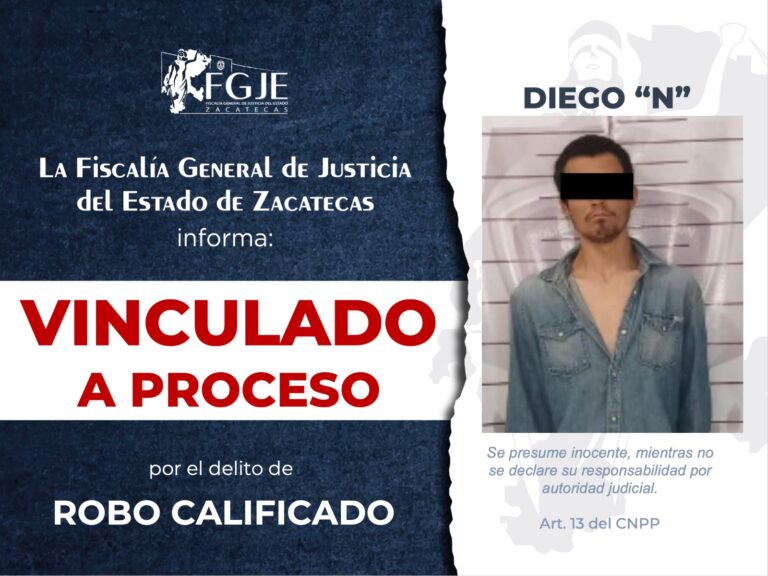 Vinculan a proceso a Diego «N» por robo