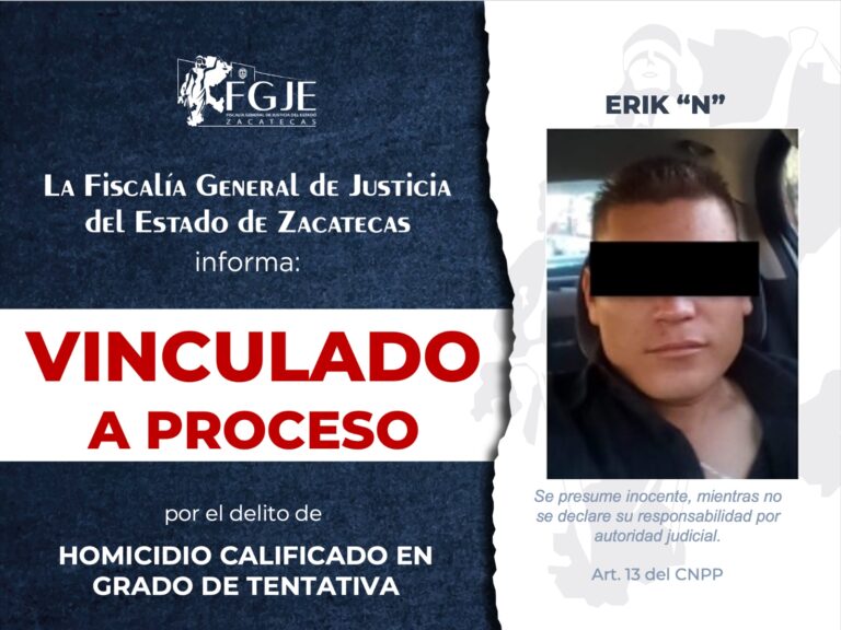 Vinculan a proceso a Erik «N» por tentativa de homicidio