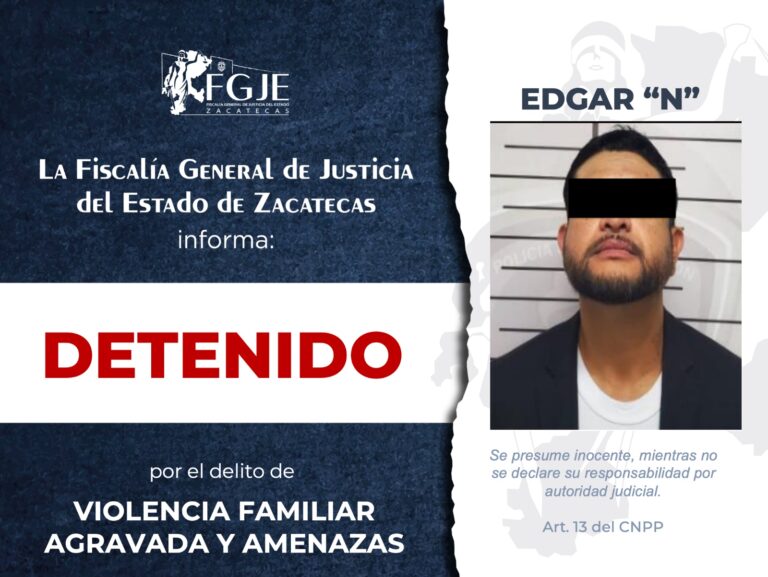 Cumplimenta FGJEZ órdenes de aprehensión y comparecencia