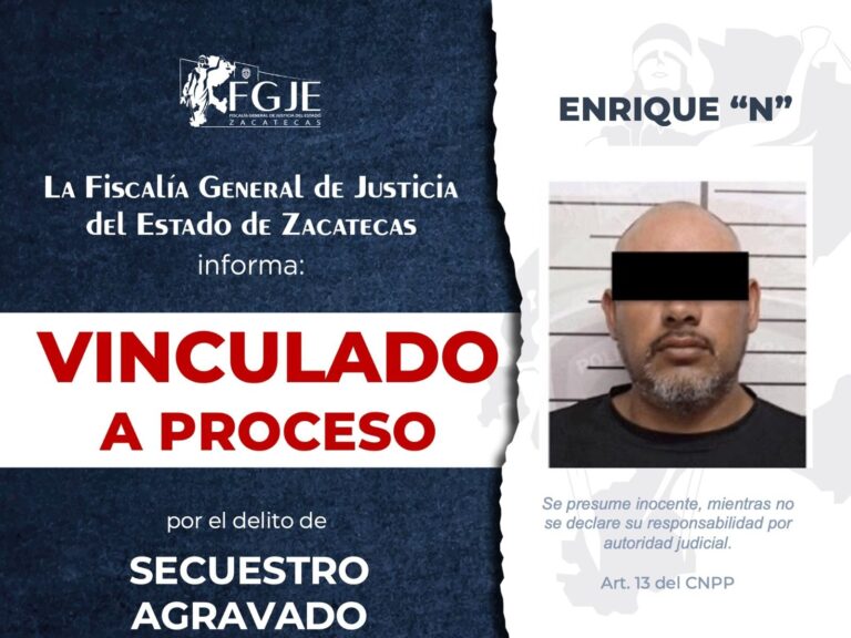 Vinculan a proceso a Enrique «N» por secuestro agravado