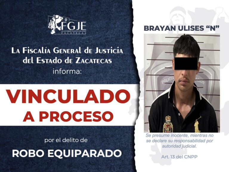 Vinculan a Brayan Ulises por robo equiparado
