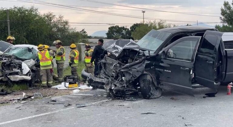 Mueren cuatro personas en accidente carretero