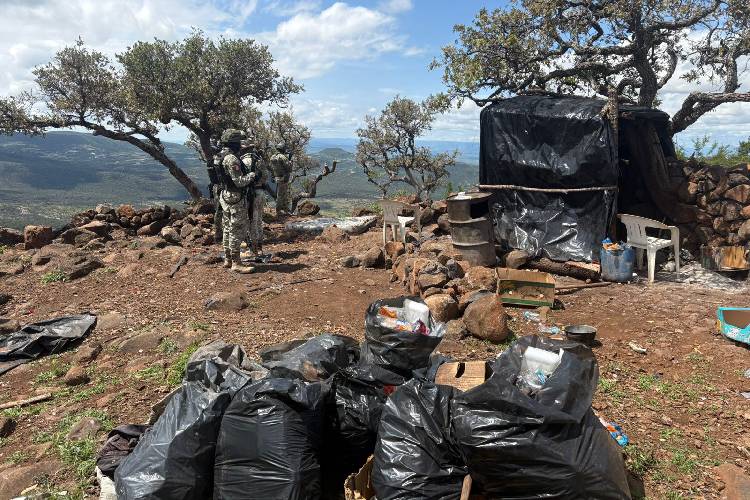 Destruyen presunto narcocampamento en límites con Zacatecas