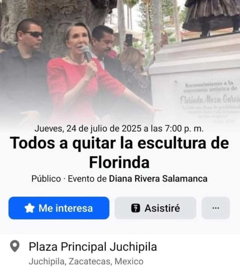 Llaman a derribar estatua de Florinda Meza en Juchipila