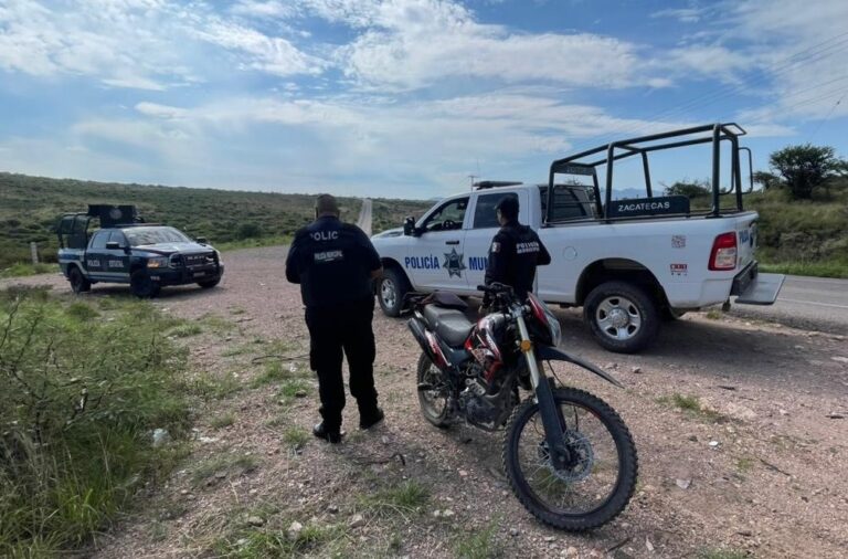 Aseguran motocicleta con reporte de robo