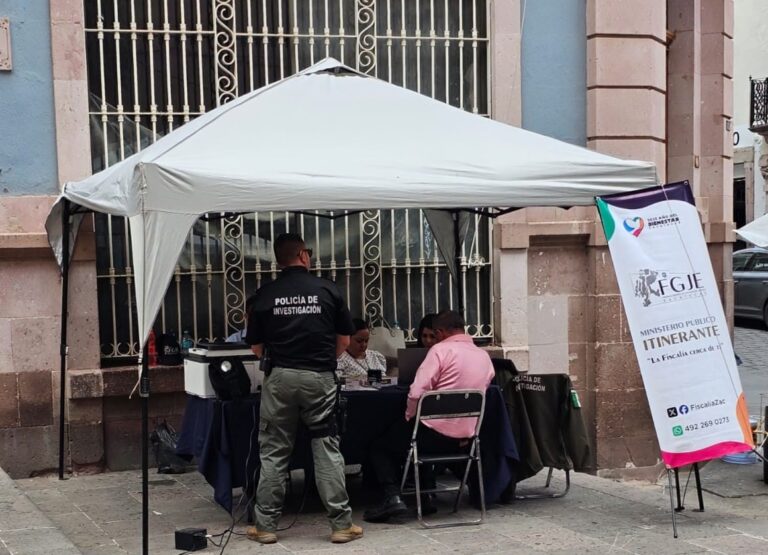 FGJEZ atiende a la población en el Centro Histórico