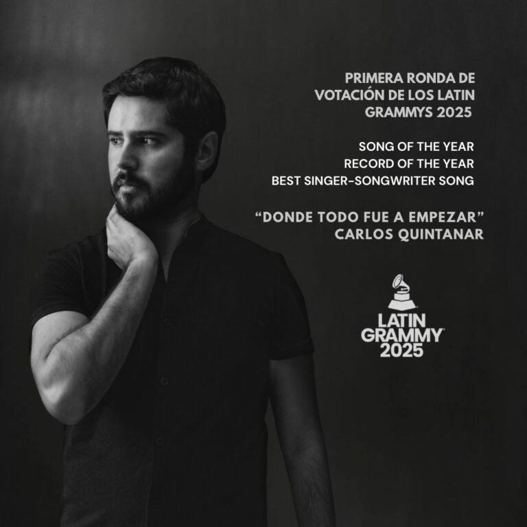 Destaca fresnillense en primera ronda de Latin GRAMMYs