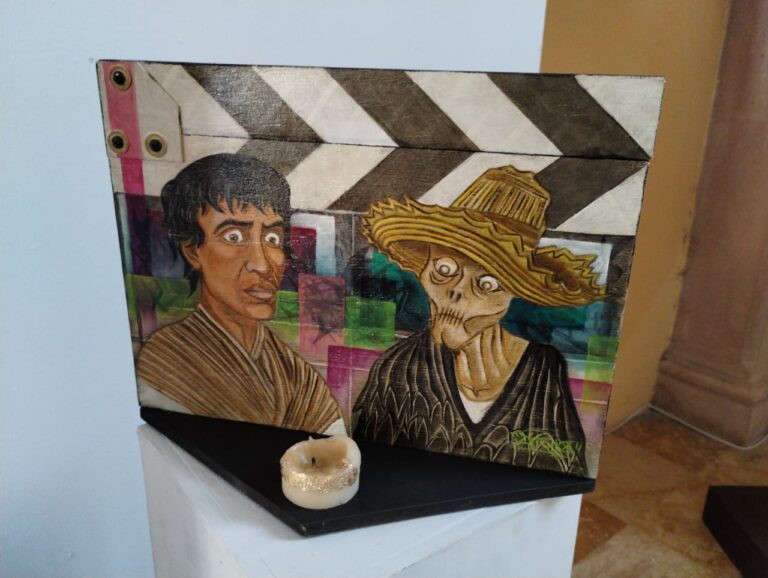 Claquetas intervenidas, pintura y cine convergen