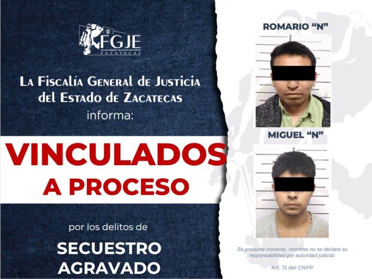 Vinculan a proceso a cuatro por secuestro agravado
