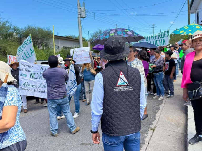 Reporta CDHEZ sin incidencias manifestación de Jiménez del Teul