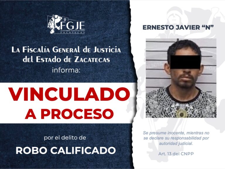Lo vinculan a proceso por robo calificado