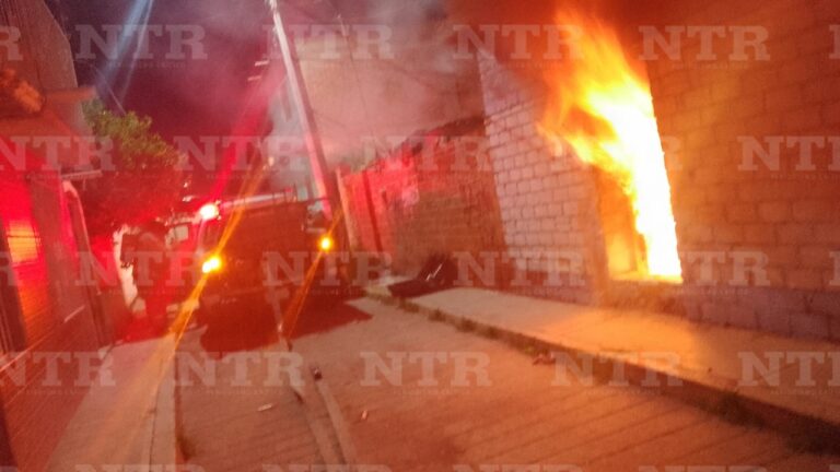 Se incendia casa en calle Del Olivo