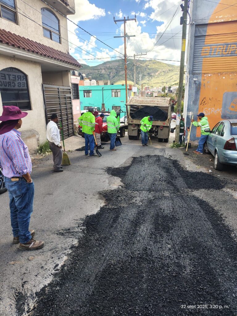 Continúa rehabilitación de calles en zona conurbada