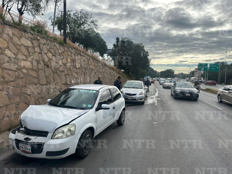 Choque en Guadalupe deja una mujer lesionada