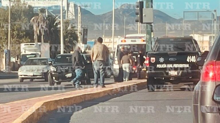 Un lesionado tras choque en bulevar Jesús Varela Rico