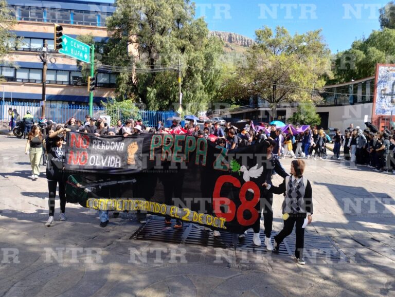 2 de octubre: Marchan por Tlatelolco, Ayotzinapa y Gaza