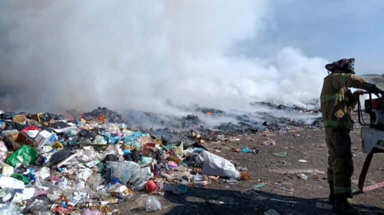 Se incendia basurero de Río Grande