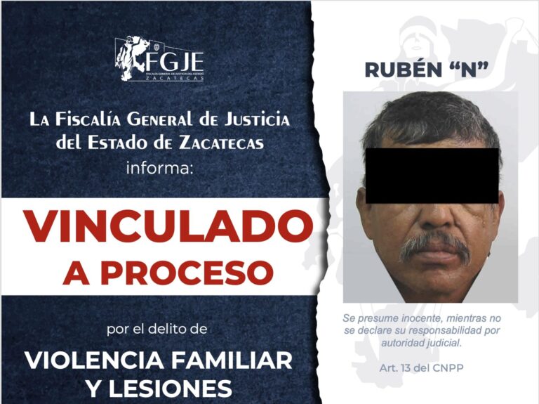Vinculan a proceso a Rubén por violencia familiar