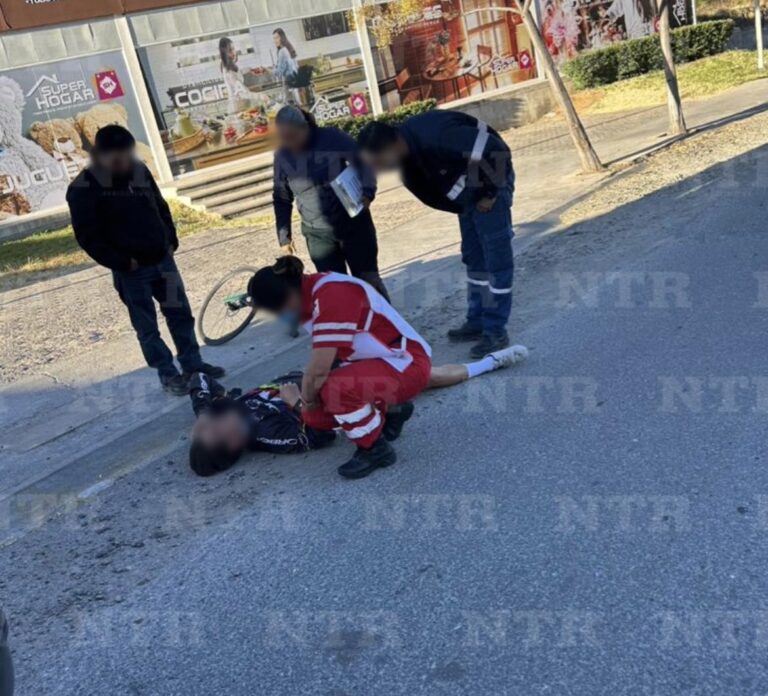 Automovilista atropella a ciclista y huye del lugar