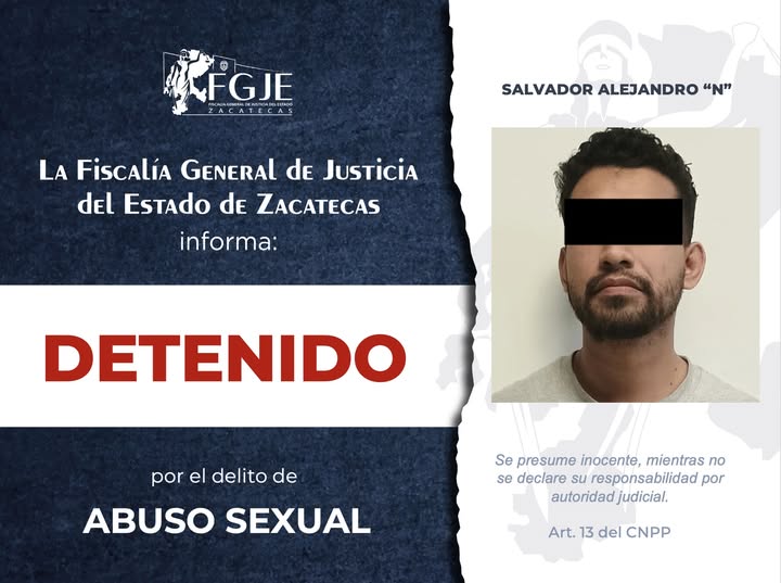 Trabajo entre fiscalías permiten la detención de Salvador «N»