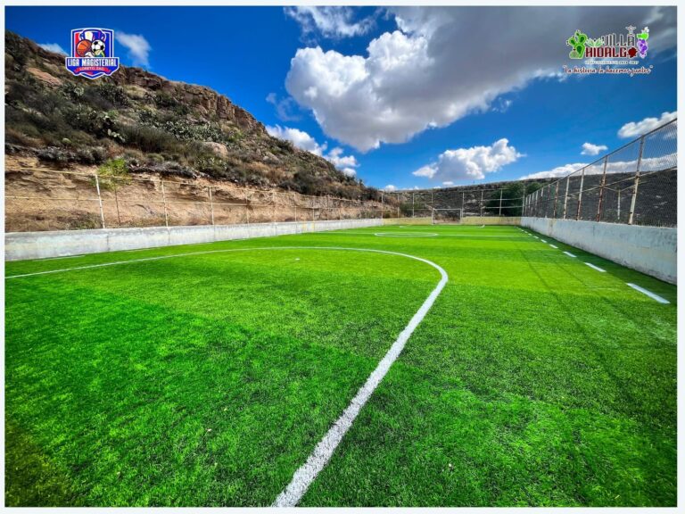 Rehabilita y construye canchas ayuntamiento de Villa Hidalgo