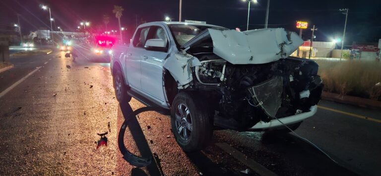 Choque en tránsito pesado deja daños materiales; culpable huyó