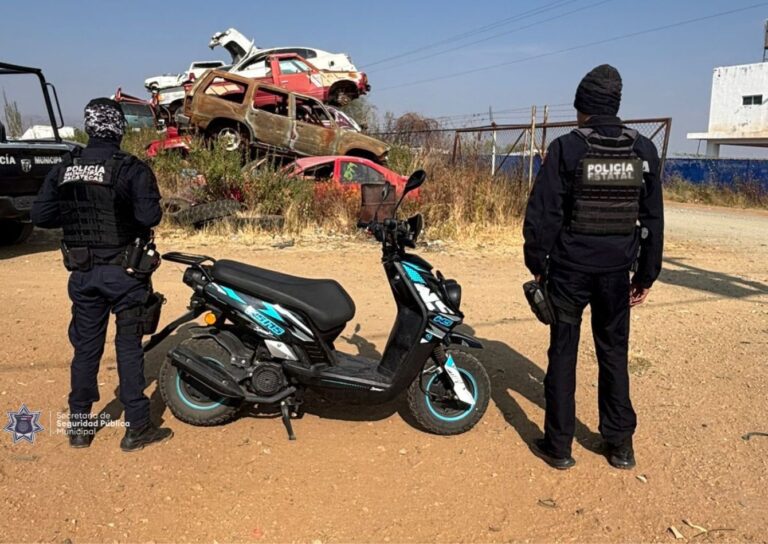 Recuperan motocicleta en la colonia CTM