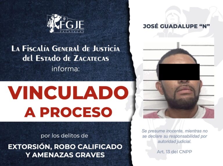 Lo vinculan a proceso por extorsión, robo y amenazas