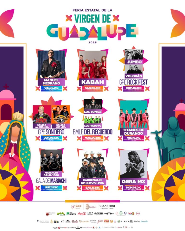 Presentan el programa oficial de la Feria de Guadalupe 2025