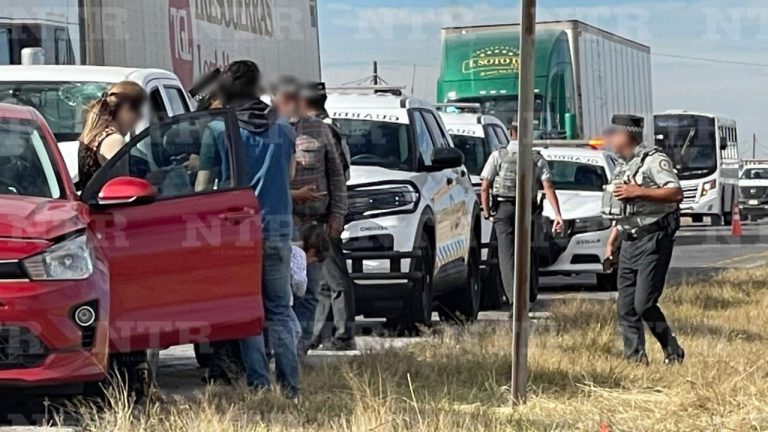 Deja solo daños materiales accidente en federal 45