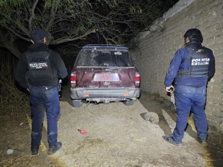 Aseguran tres vehículos con reporte de robo y desactivan posible campamento