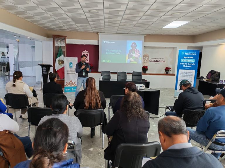 Capacitan Guadalupe y Tecmilenio a delegados de comunidades en materia de Bienestar