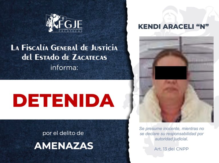 Detienen a Kendi por amenazas