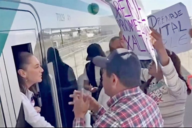 Detienen a Sheinbaum por obras de Tren-AIFA