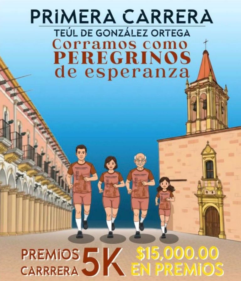 Invitan a participar en carrera en Teúl de González Ortega
