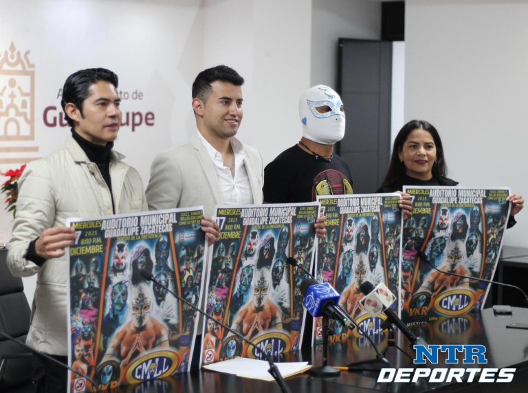 Presentan cartel de lucha libre en Guadalupe