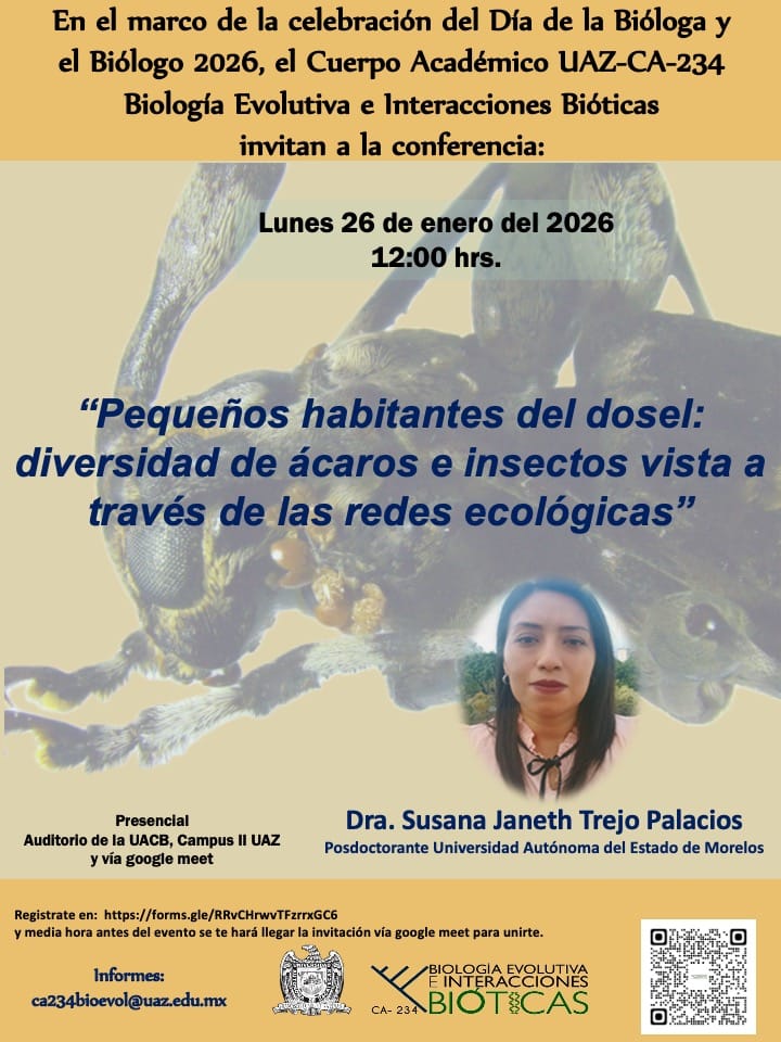 Convoca UACB a conferencias por el Día de la Bióloga y el Biólogo