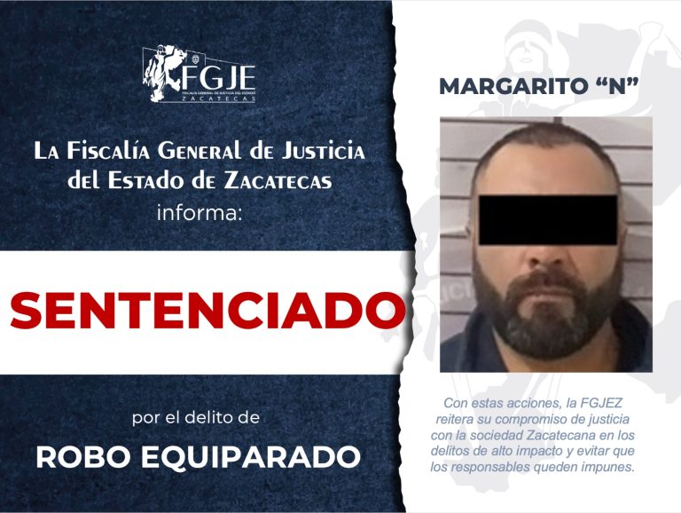 Sentencian a Margarito; le dan cuatro años de prisión