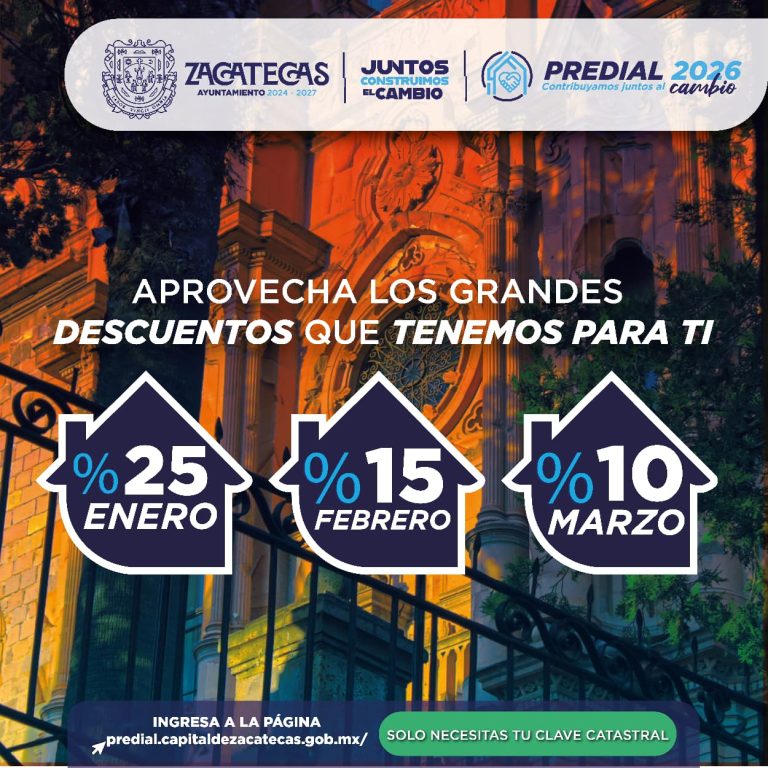 Anuncia ayuntamiento capitalino descuentos en pago de predial
