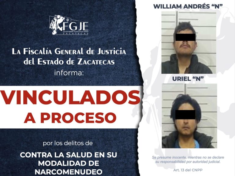 William «N» y Andrés «N» son vinculados a proceso por narcomenudeo