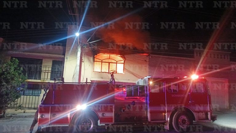 Se incendia casa en la González Ortega