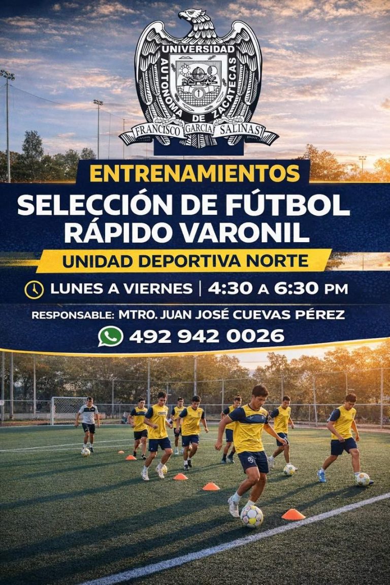 Integrará UAZ Selección de Futbol Rápido Varonil