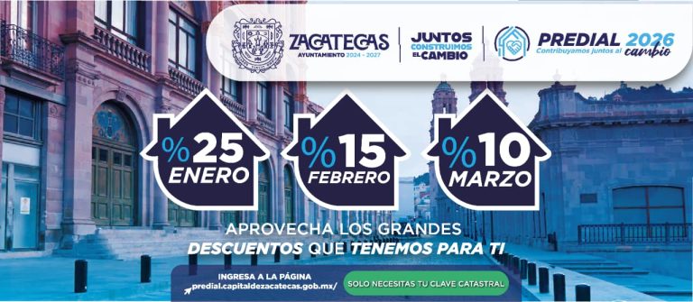 Ofrece ayuntamiento capitalino descuentos para el pago de predial