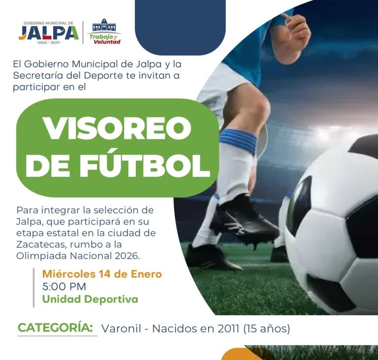 Jalpa integrará su selección juvenil de futbol