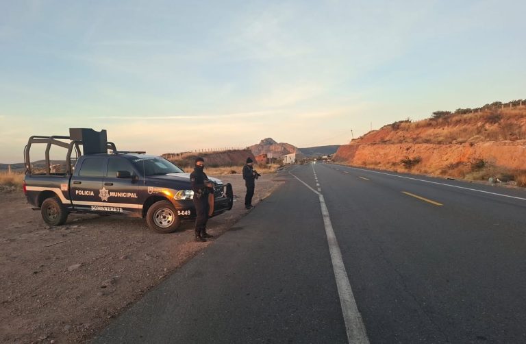 Refuerzan seguridad en carreteras de Sombrerete