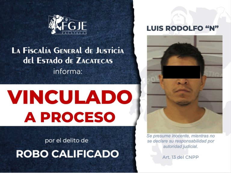 Vinculan a Luis por robo calificado