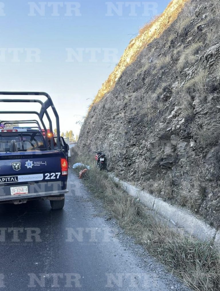 Muere motociclista a la altura de La Pimienta