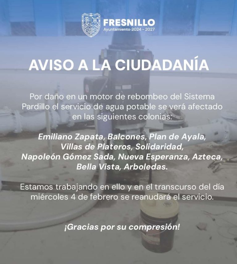 Falla sistema Pardillo; interumpen servicio